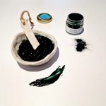 Ceramic bowl and spoon+ Spirulina Face Mask